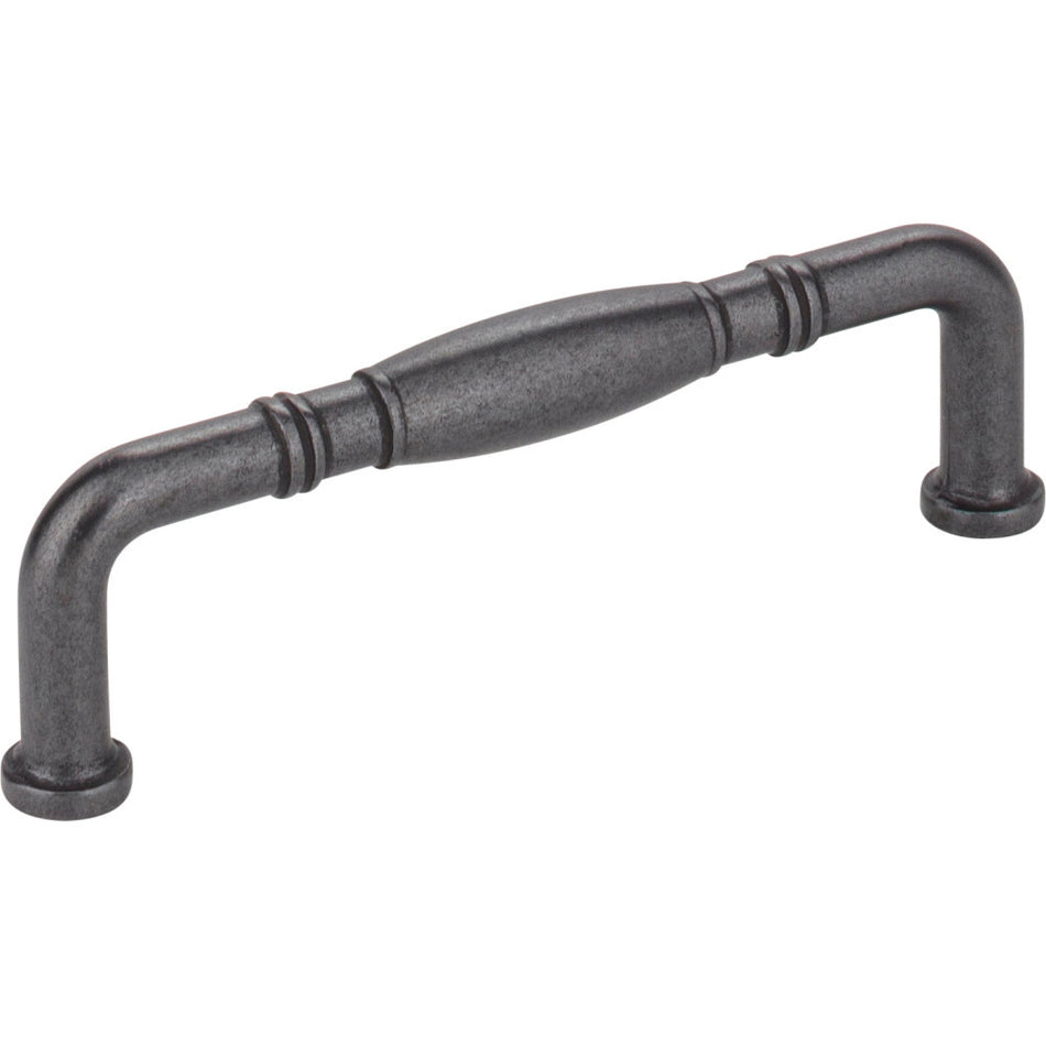 Jeffrey Alexander Z290-96-DACM: 96mm cc Durham D-Handle Cabinet Pull - Gun Metal