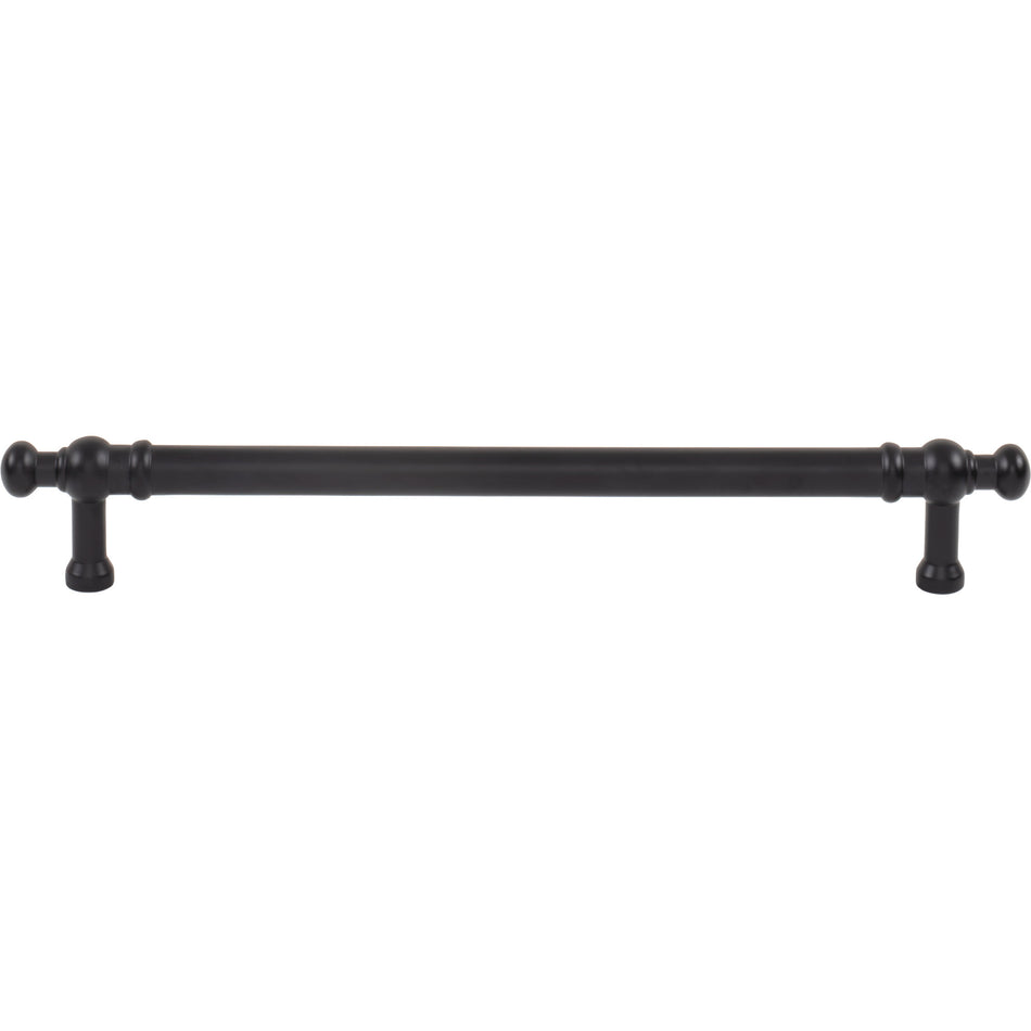 Top Knobs TK3304BLK: 7-9/16" cc Wetherby Cabinet Pull - Flat Black