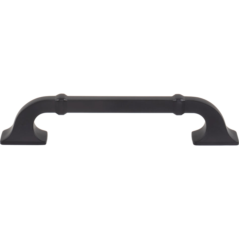 Top Knobs TK3312BLK: 5-1/16" cc Califon Cabinet Pull - Flat Black