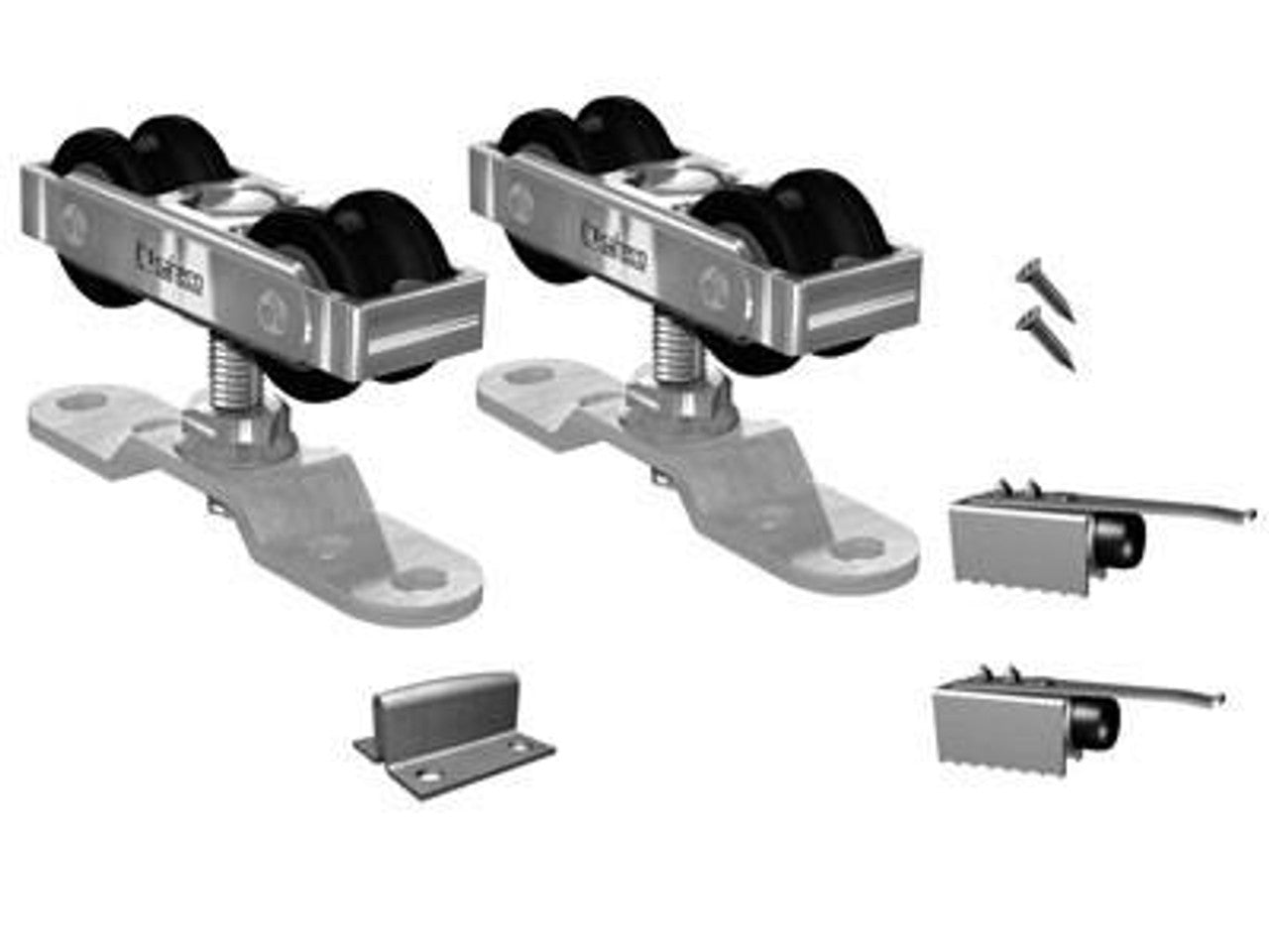 SDR A125 Top Surface Mount Sliding Door Hardware Kit