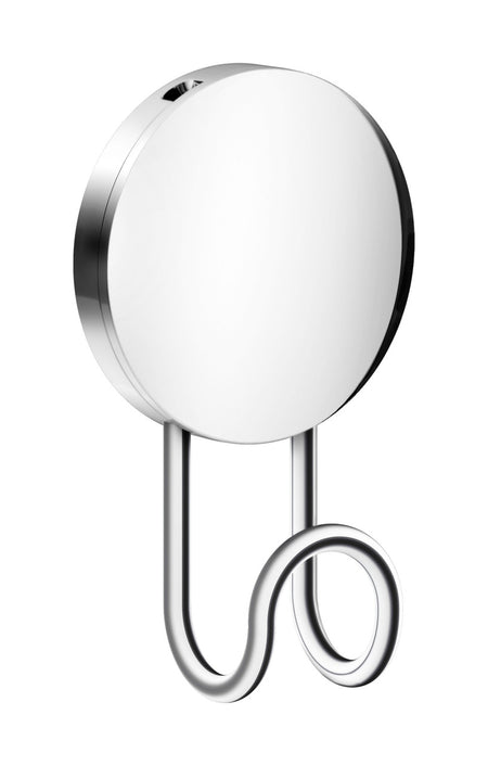 Smedbo BK355: Beslagsboden Wall-Mount Single Wall Hook (self-adhesive) - Polished Chrome
