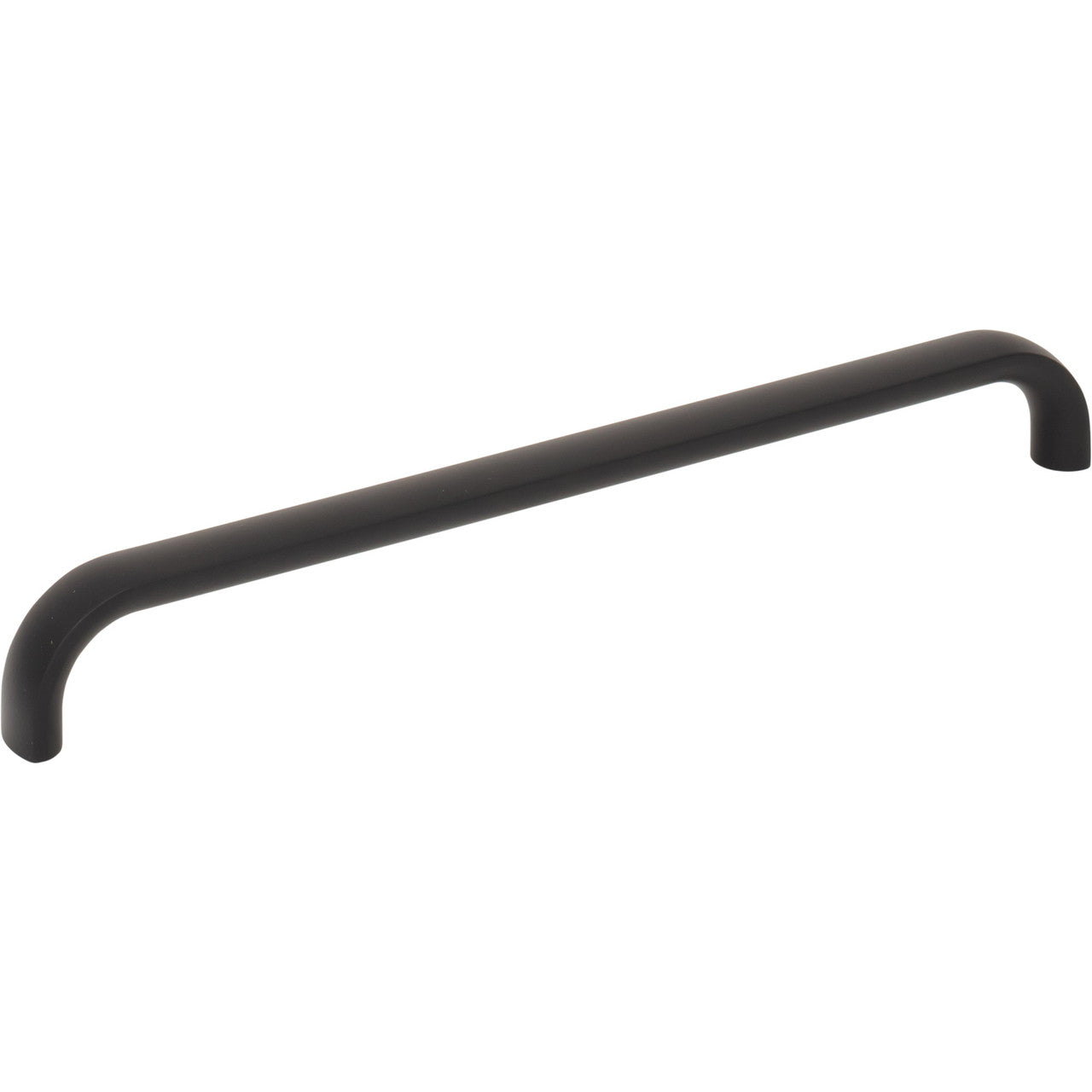 Top Knobs TK3345BLK: 7-9/16" Brockwell D-Handle Cabinet Pull - Flat Black
