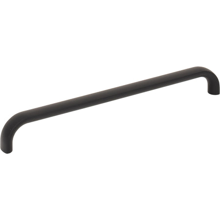 Top Knobs TK3345BLK: 7-9/16" Brockwell D-Handle Cabinet Pull - Flat Black
