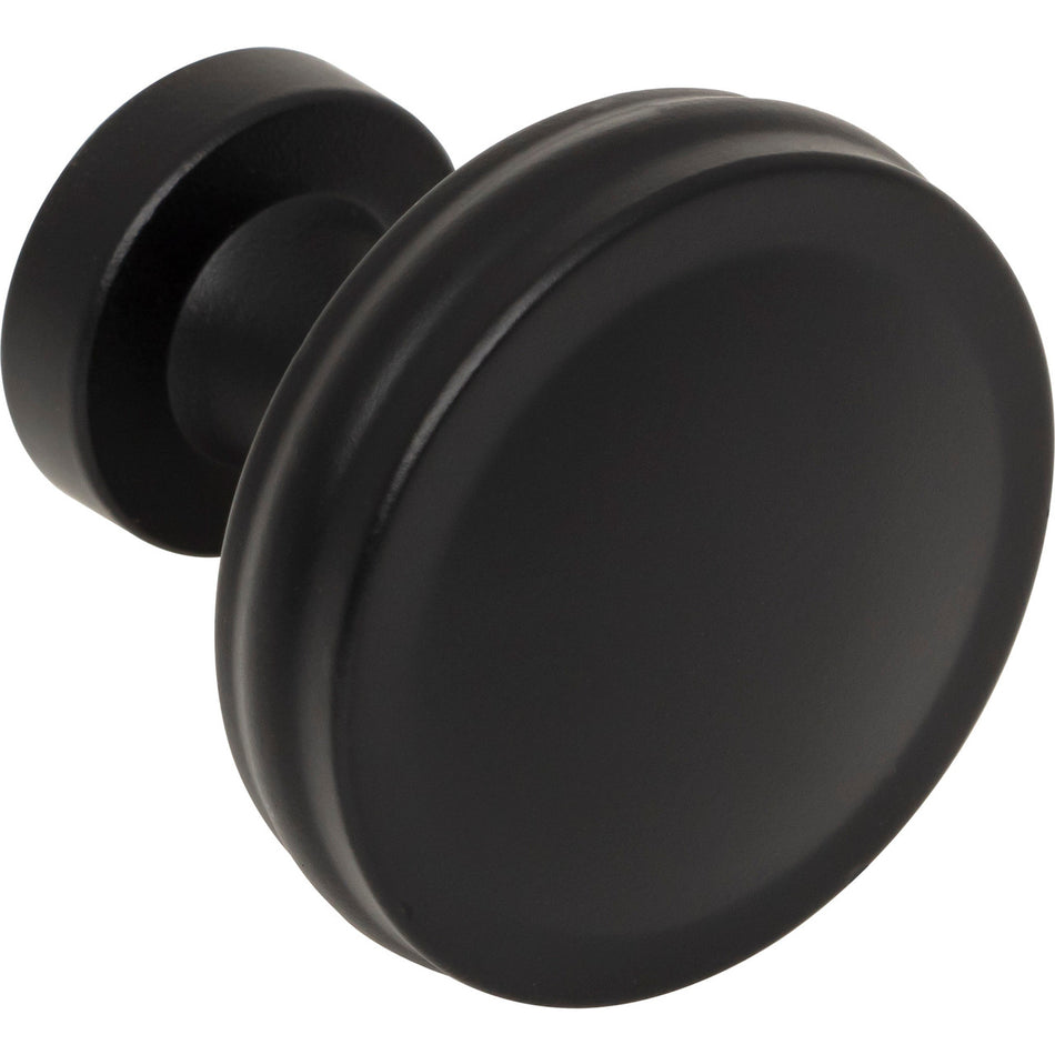 Jeffrey Alexander 132MB: 1-3/8" Jules Round Cabinet Knob - Matte Black