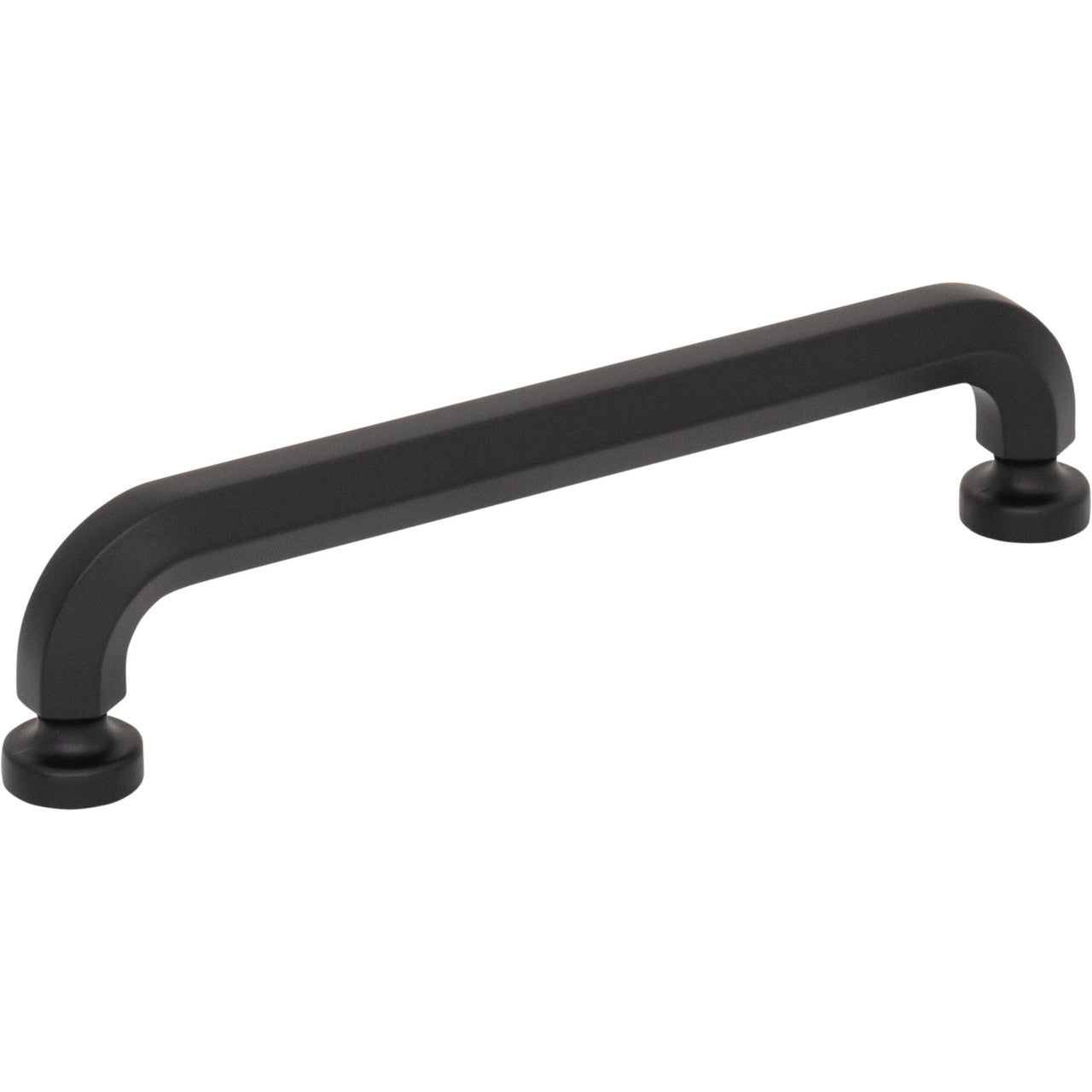 Top Knobs TK3322BLK: 5-1/16" Stanmore D-Handle Cabinet Pull - Flat Black