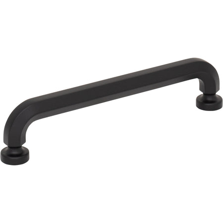 Top Knobs TK3322BLK: 5-1/16" Stanmore D-Handle Cabinet Pull - Flat Black