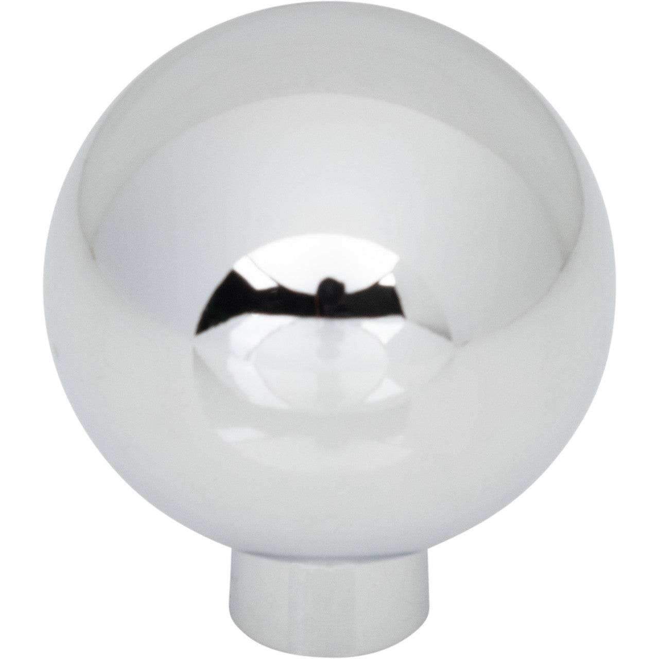 Top Knobs TK3341PC: 1-1/4" Brockwell Round Cabinet Knob - Polished Chrome