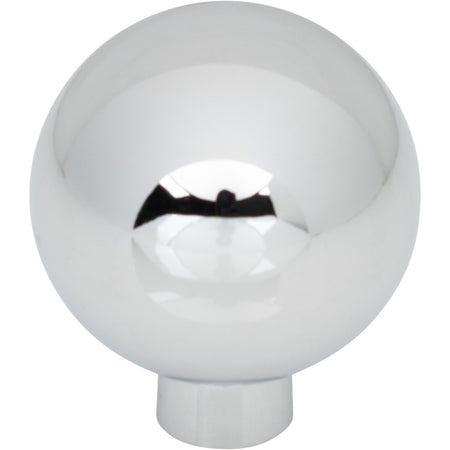 Top Knobs TK3341PC: 1-1/4" Brockwell Round Cabinet Knob - Polished Chrome