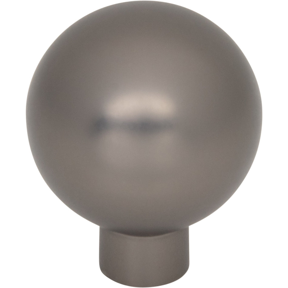 Top Knobs TK3340AG: 1-1/8" Brockwell Round Cabinet Knob - Ash Gray
