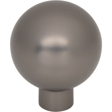 Top Knobs TK3340AG: 1-1/8" Brockwell Round Cabinet Knob - Ash Gray