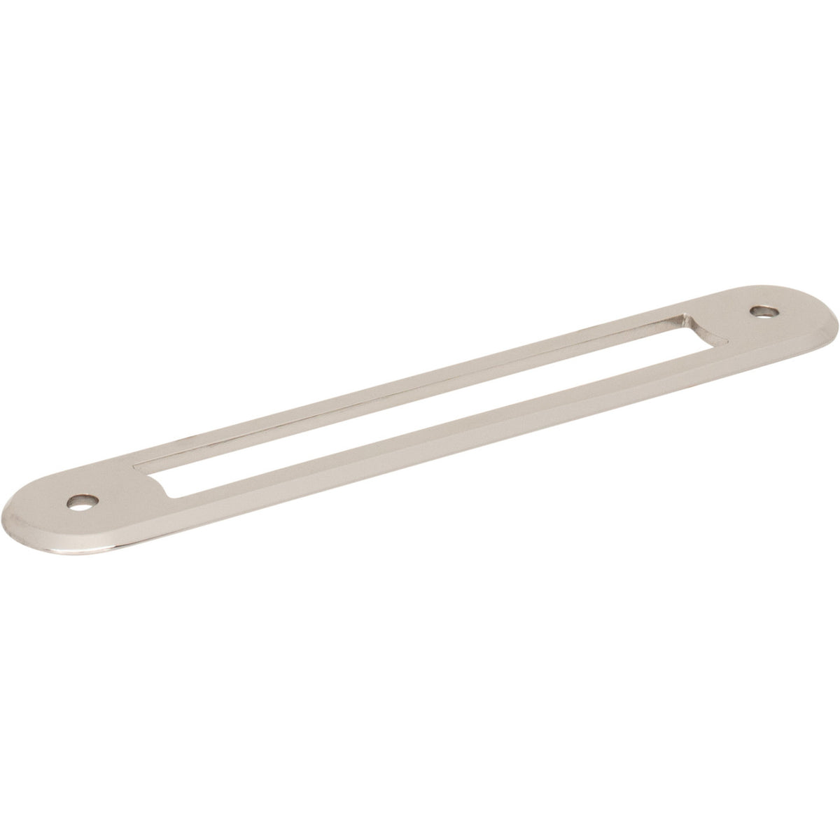 Top Knobs TK3353PN: 5-1/16" Brockwell Oval Backplate - Polished Nickel