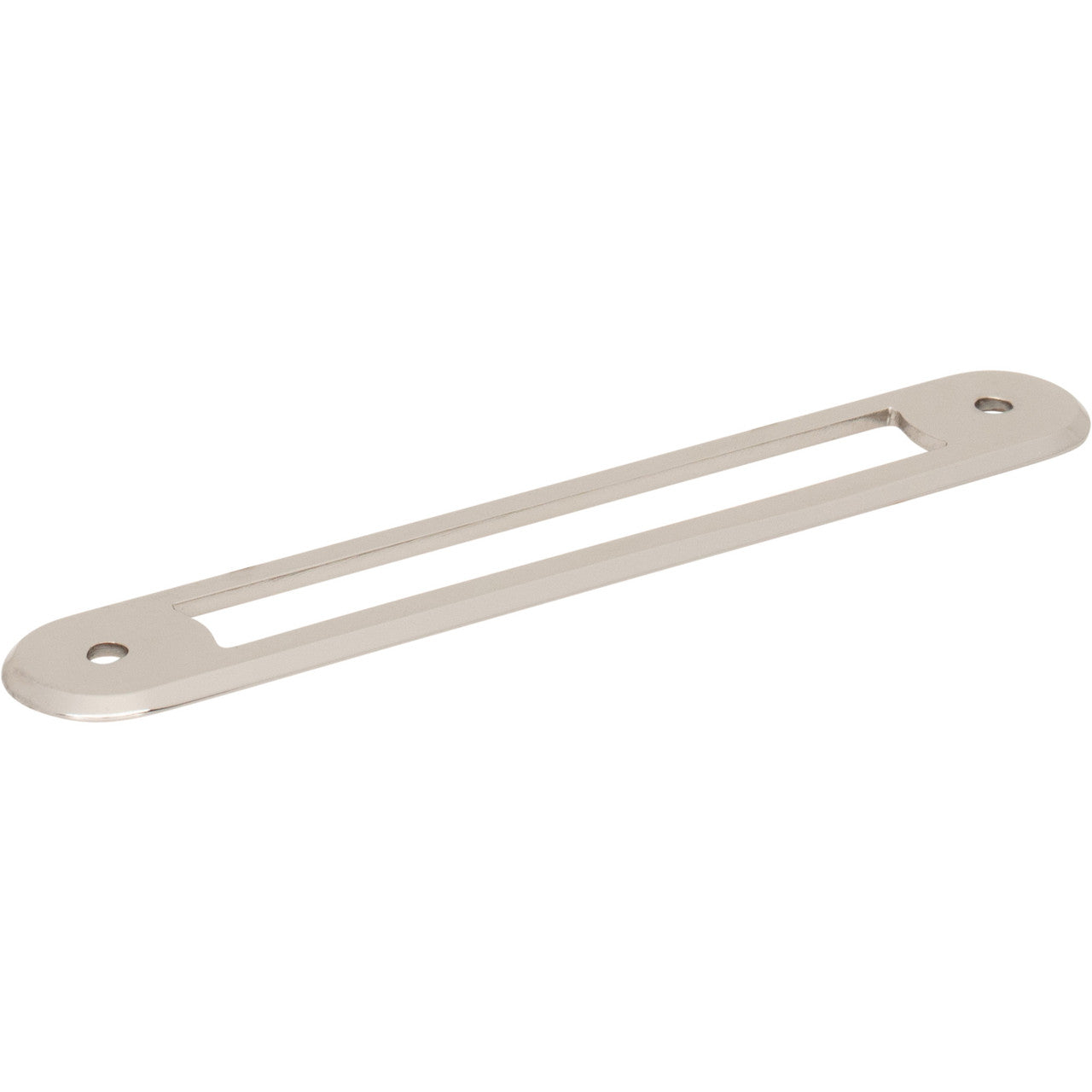 Top Knobs TK3353PN: 5-1/16" Brockwell Oval Backplate - Polished Nickel