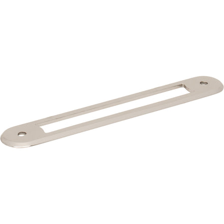 Top Knobs TK3353PN: 5-1/16" Brockwell Oval Backplate - Polished Nickel