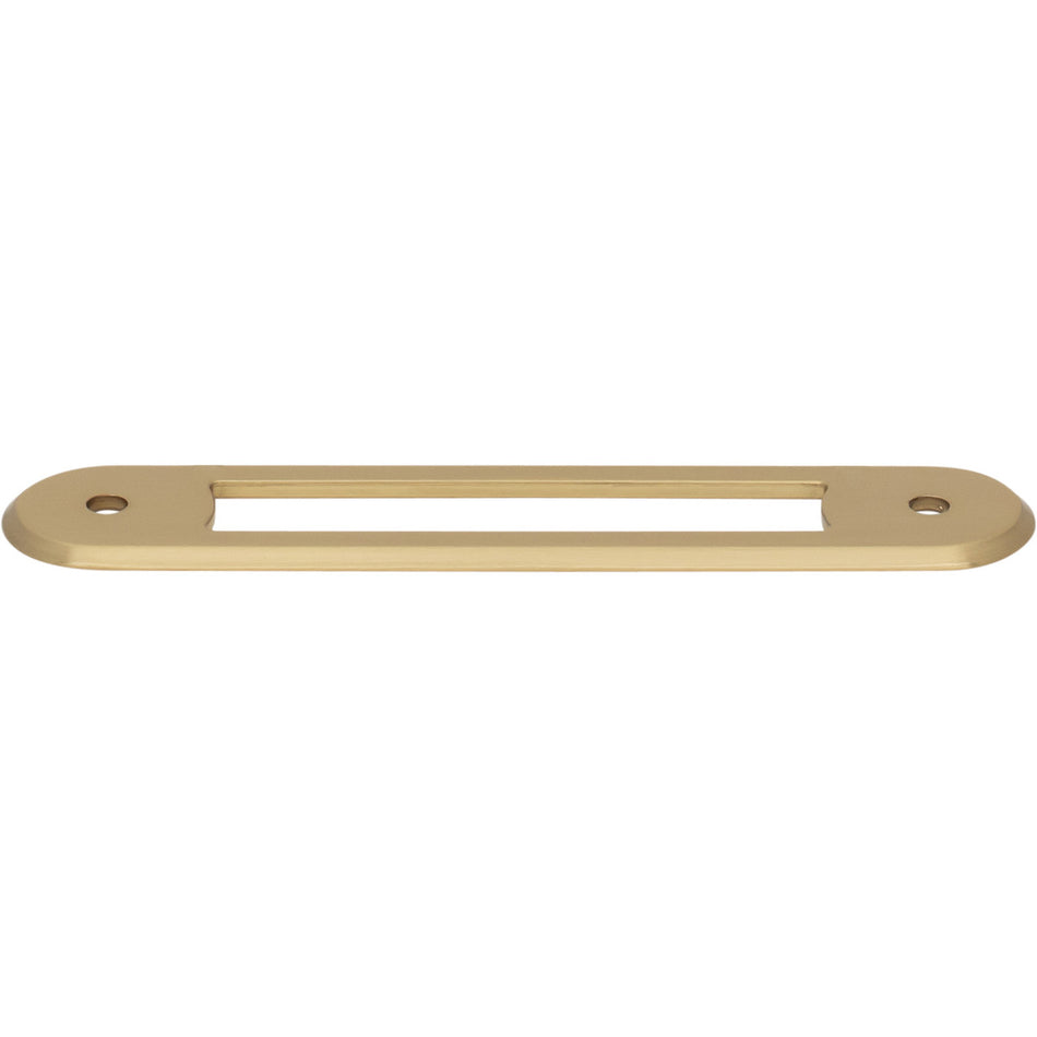 Top Knobs TK3352HB: 3-3/4" Brockwell Oval Backplate - Honey Bronze