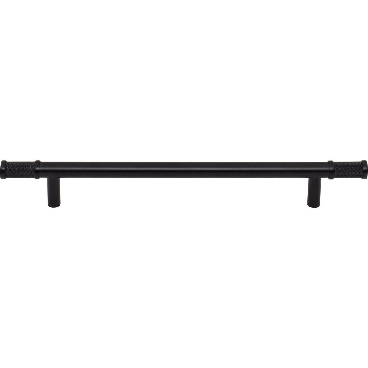 Top Knobs TK3235BLK: 7-9/16" cc Burnham Bar Cabinet Pull - Flat Black