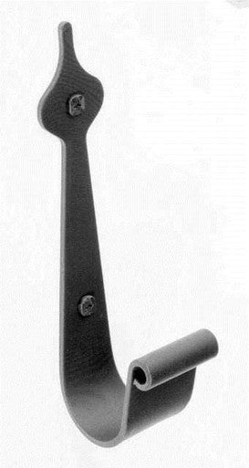 Acorn AB2BP: 7" Spear Design Utility Hook - Black Smooth Iron