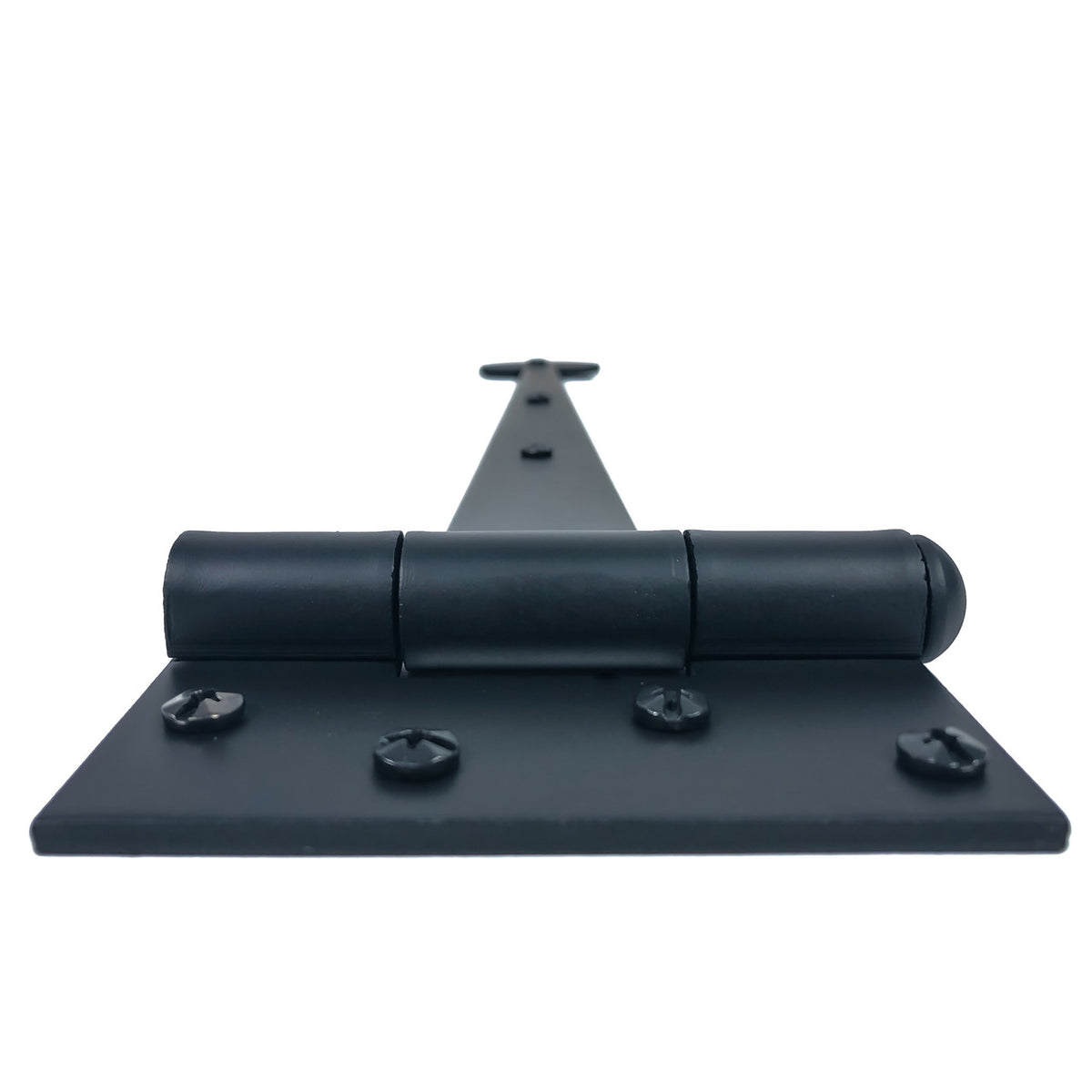 Acorn AINBP: 15-5/8" Bean Strap Hinge - Black Smooth Iron