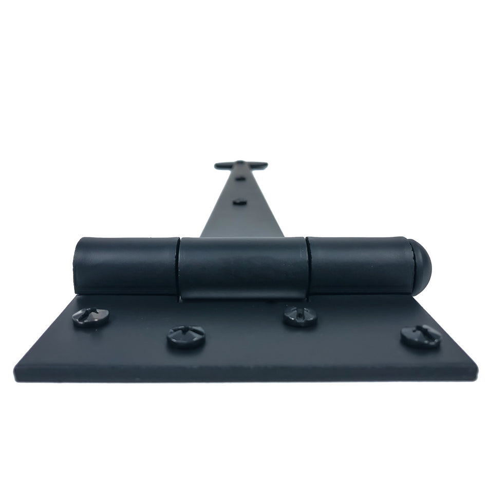Acorn AINBP: 15-5/8" Bean Strap Hinge - Black Smooth Iron