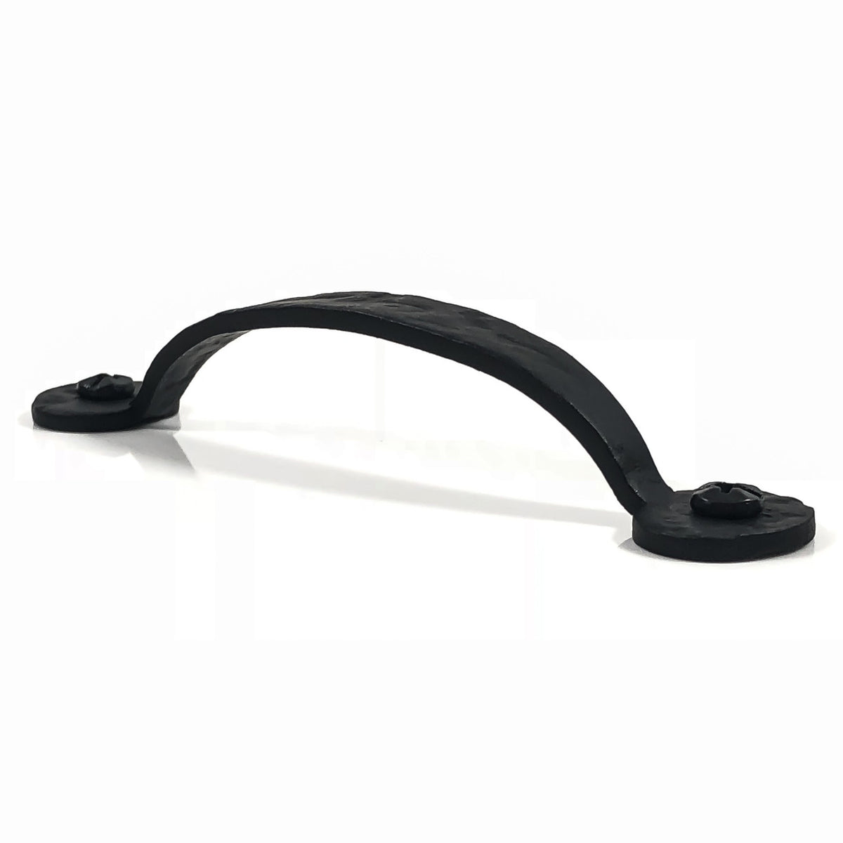 Acorn RPWBP: 4-1/2" Bean D-Handle Cabinet Pull - Black Rough Iron