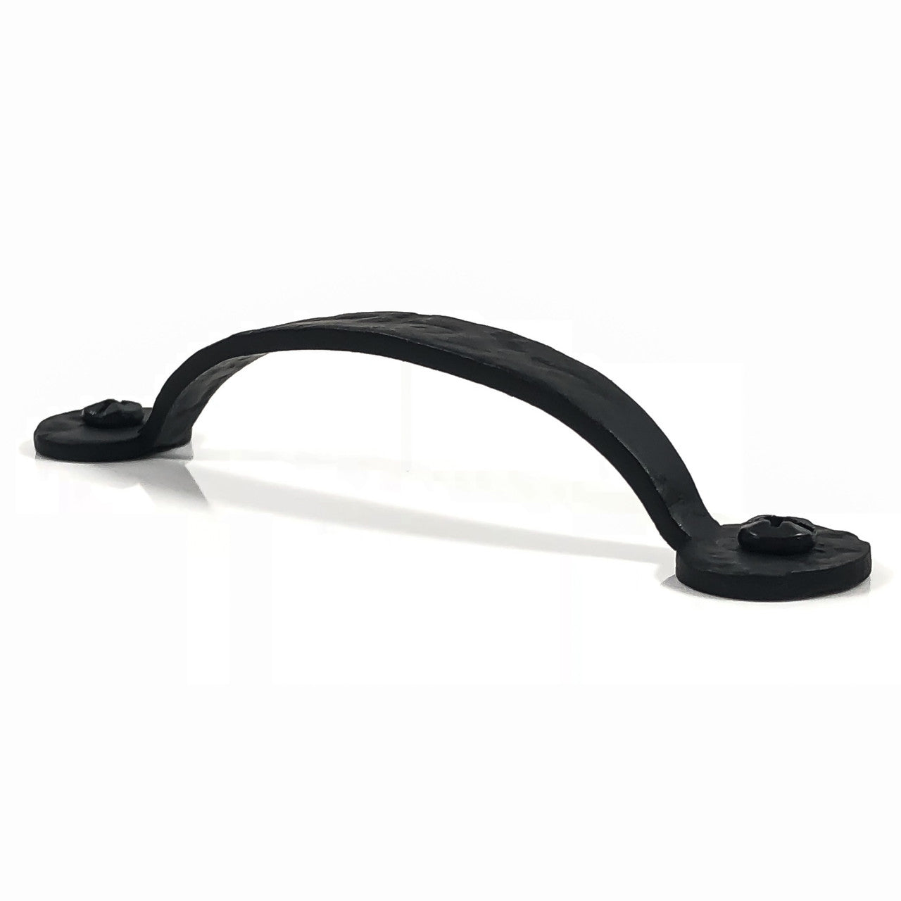 Acorn RPWBP: 4-1/2" Bean D-Handle Cabinet Pull - Black Rough Iron