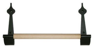 Acorn AB6BP: 13" Spear Design Paper Towel Holder - Black Smooth Iron