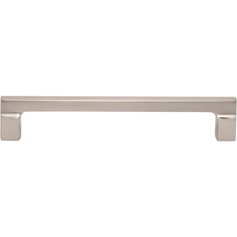 Atlas A524-BRN: 160mm cc Reeves Square Bar Cabinet Pull - Brushed Nickel