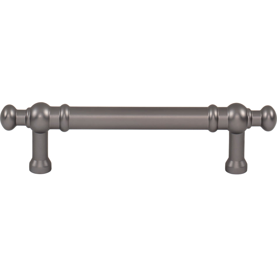 Top Knobs TK3301AG: 3-3/4" cc Wetherby Cabinet Pull - Ash Gray