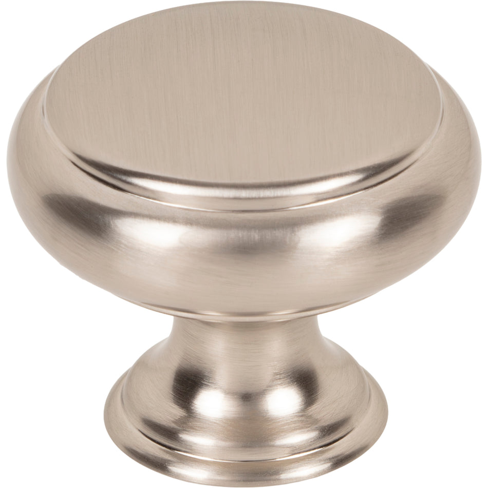 Top Knobs TK3430BSN: 1-1/4"  Bayridge Cabinet Knob - Brushed Satin Nickel