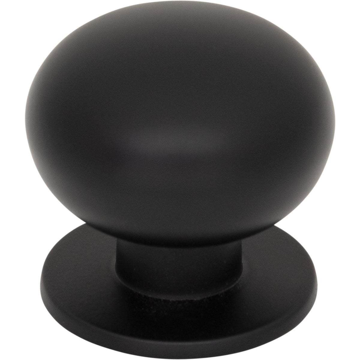 Top Knobs TK3330BLK: 1-1/4" Lambert Round Cabinet Knob - Flat Black