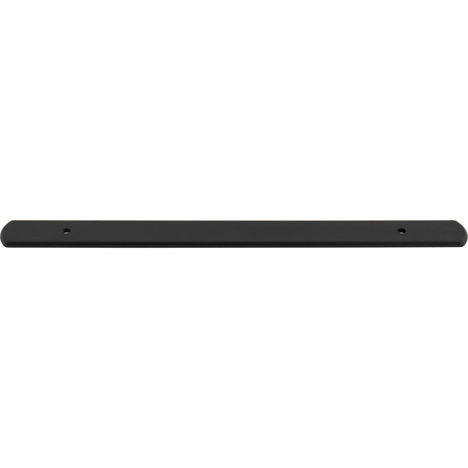 Top Knobs TK3274BLK: 10-5/8" Wescott  Backplate - Flat Black
