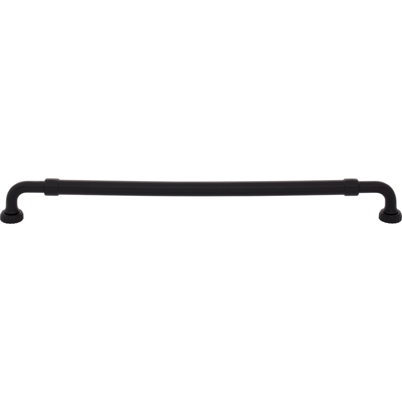 Top Knobs TK3185BLK: 12" cc Holden Cabinet Pull - Flat Black