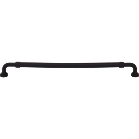 Top Knobs TK3185BLK: 12" cc Holden Cabinet Pull - Flat Black