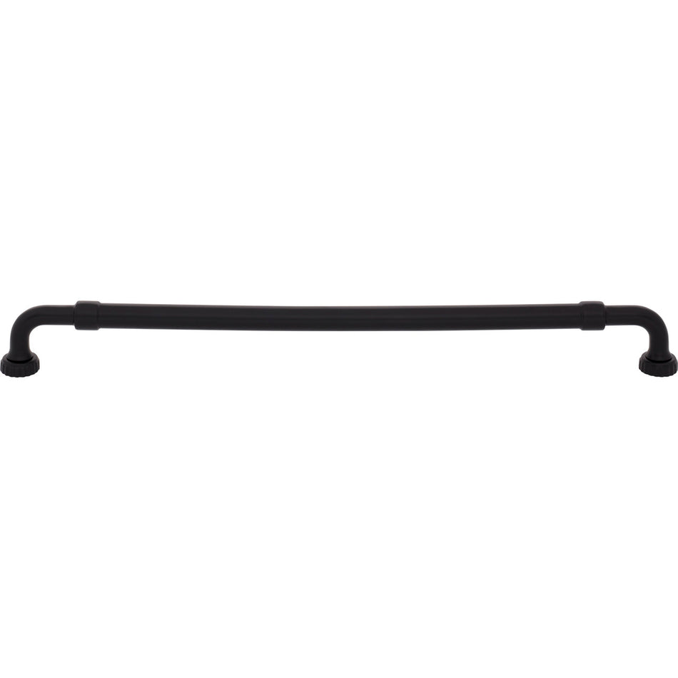 Top Knobs TK3185BLK: 12" cc Holden Cabinet Pull - Flat Black
