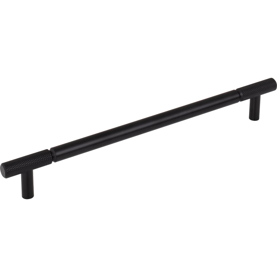 Top Knobs TK3244BLK: 8-13/16" cc Prestwick Bar Cabinet Pull - Flat Black