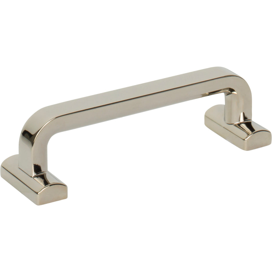 Top Knobs TK3162PN: 3-3/4" cc Harrison D-Handle Cabinet Pull - Polished Nickel