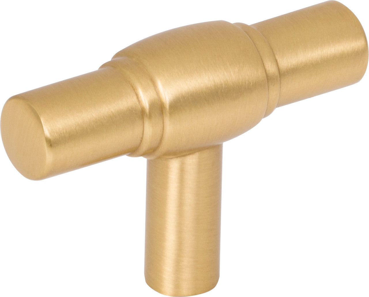 Jeffrey Alexander 885L-BG: 2" Hayworth T-Bar Cabinet Knob - Brushed Gold