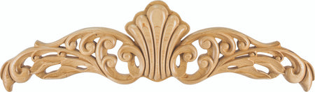 Hardware Resources ONL-04-20CH: 20" x 3/4" x 5-3/4" Art Nouveau Onlay - Cherry