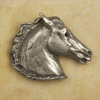 Anne At Home 13: 3" cc Horse 'n Rope Cabinet Pull - Right Facing