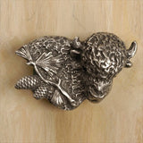 Anne At Home 102: Buffalo with Pine Spray - Right Facing