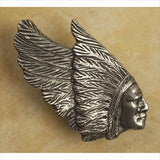Anne At Home 123: Indian Chief Head Cabinet Knob