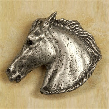 Anne At Home 14: 3" cc Horse 'n Rope Cabinet Pull - Left Facing
