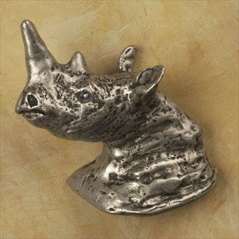 Anne At Home 150: Rhino Head Cabinet Knob - Left Facing