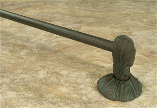 Anne At Home 1601: 24" cc Oceanus Towel Bar w/Small Rosette