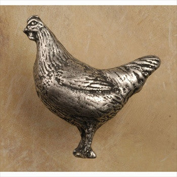 Anne At Home 339: Hen Cabinet Knob - Left Facing