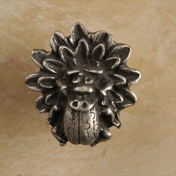 Anne At Home 462: Ladybug on Flower Cabinet Knob