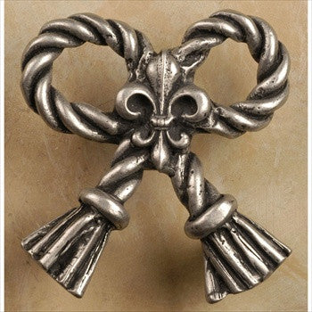 Anne At Home 531: Rope & Tassel Bow Cabinet Knob - Large