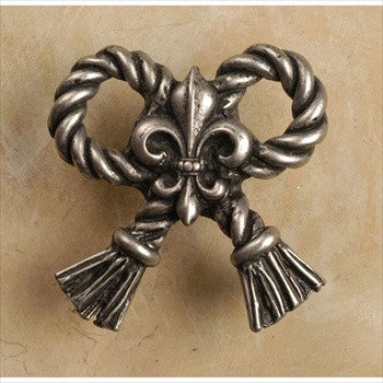 Anne At Home 532: Rope & Tassel Bow Cabinet Knob - Medium
