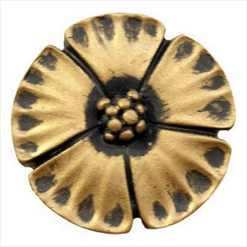 Anne At Home 7022: 1-1/2" Jakarta Flower Cabinet Knob