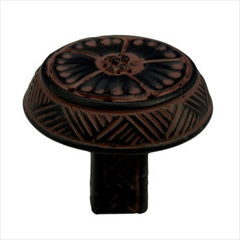 Anne At Home 7025: 1-9/16" Jakarta Oval Flower Cabinet Knob