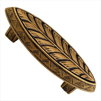Anne At Home 7026: 3" cc Jakarta Leaf Cabinet Pull